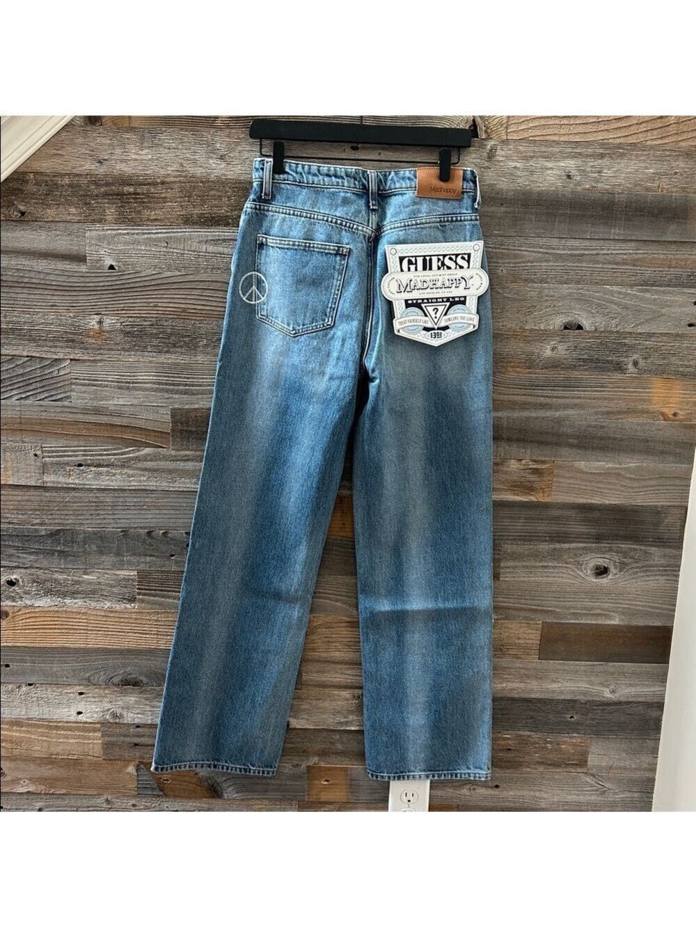 Madhappy X Guess The Boyfriend Jeans Collaboration in Light Wash Sz 26 NWT - Picture 6 of 12